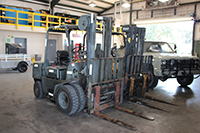 Photo of machine lift in federal excess property program