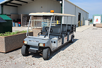 Photo of golf cart in federal excess property program